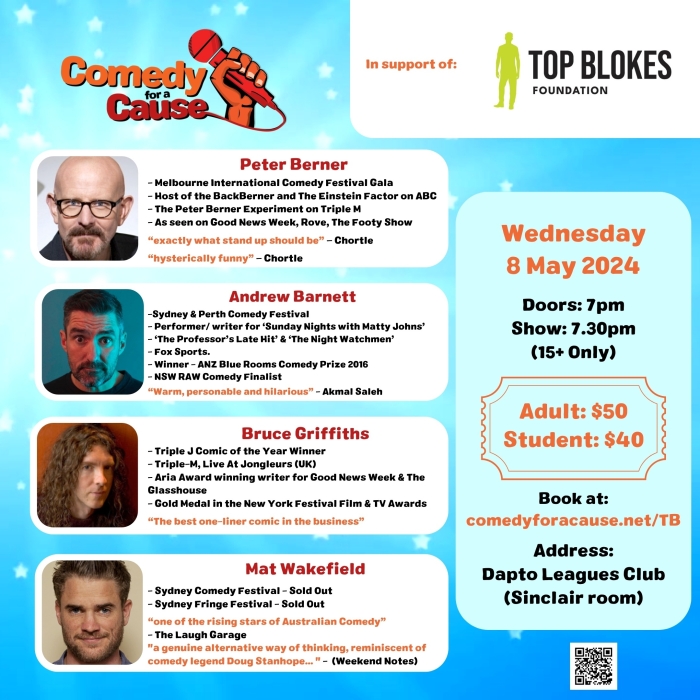 Top Bloke Foundation - Comedy for a Cause