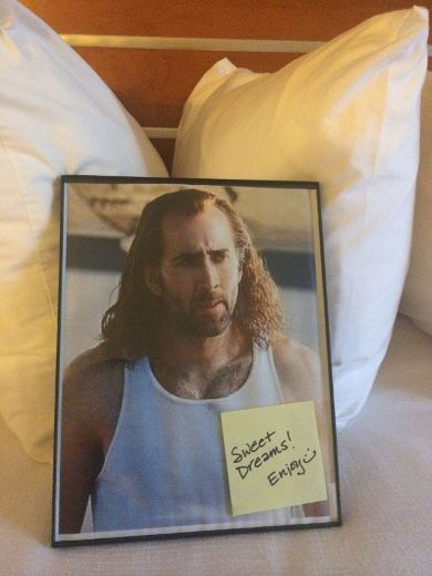 Hotel concierge delivers on guest’s request for Nicolas Cage photo