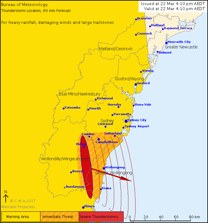 New South Wales Severe Thunderstorm Warning 1