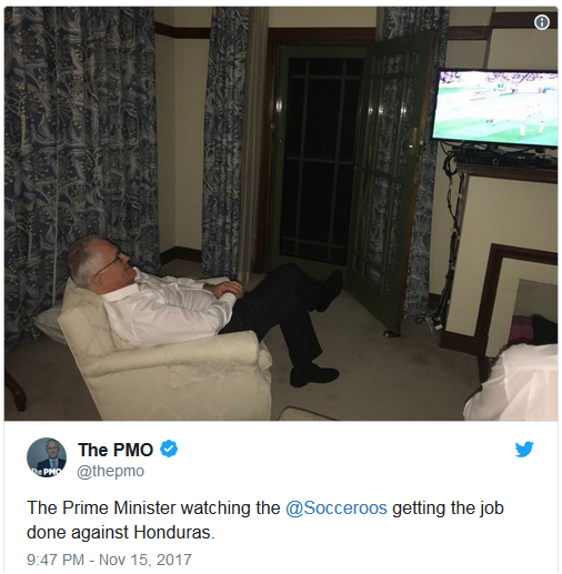 Did you catch the PM’s humble Man Cave set up the…