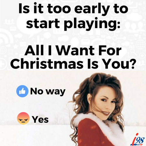 Should we start rolling out the Christmas bangers…