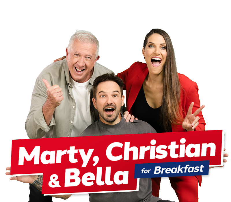 Marty, Christian and Bella for Breakfast