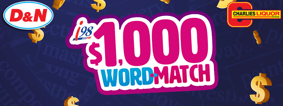 i98's $1000 Word Match!