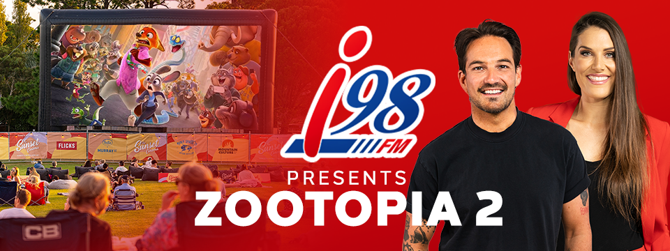 i98 presents Zootopia 2 at The Sunset Cinema