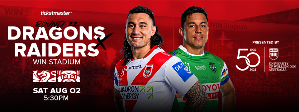 Dragons vs Raiders Tickets
