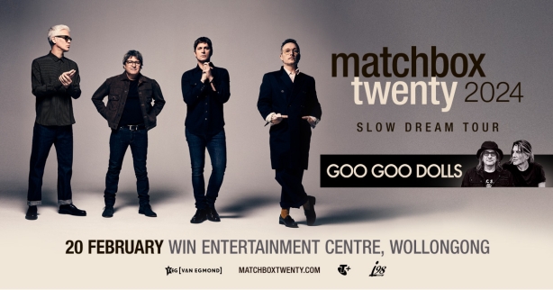 i98 Presents Matchbox Twenty ‘Slow Dream Tour’ at the Win Entertainment Centre - Feb 2024