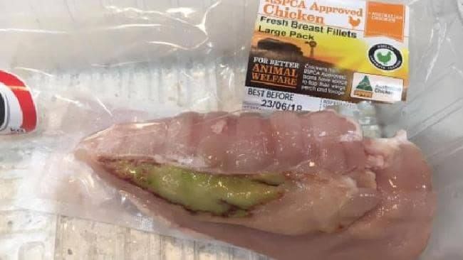 Would you eat this green chicken breast?!?!?...