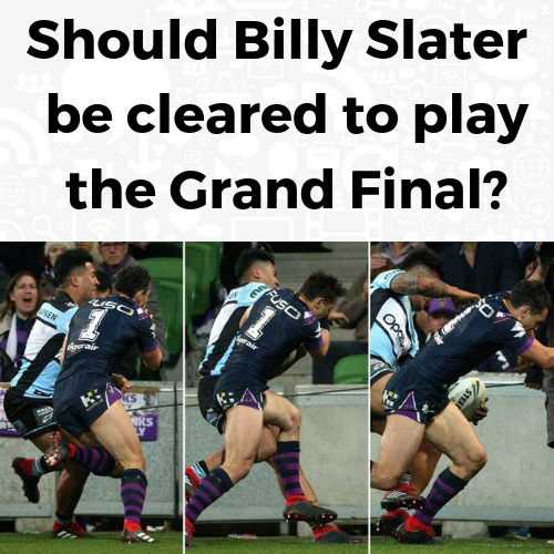 Billy Slater fronts the NRL judiciary tonight to…