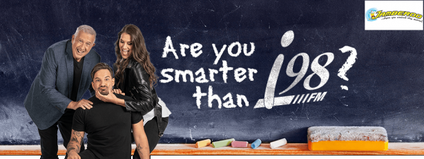 Play ‘Are you smarter than i98fm’ on Monday for…