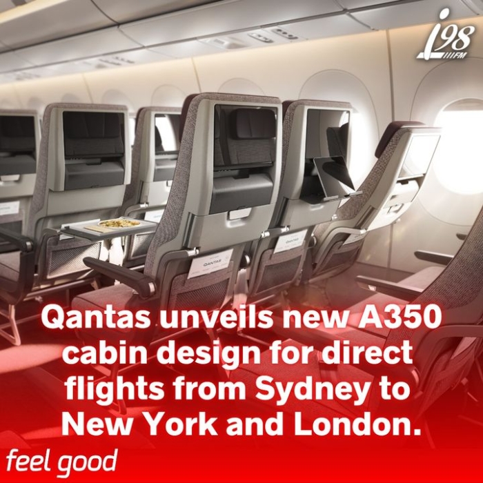 Qantas has unveiled the entire cabin design of… i98FM