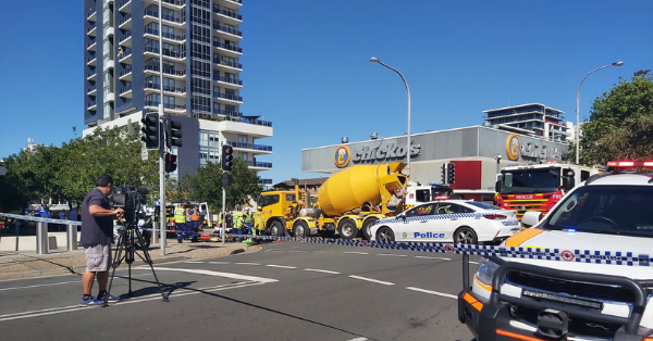 Woman hit by cement truck in Wollongong CBD