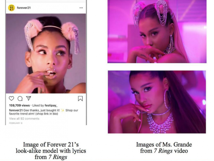 Ariana sues after lookalike ad campaign