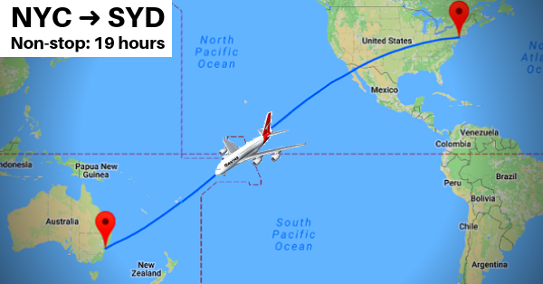 Qantas attempting New York to Sydney non-stop research flight