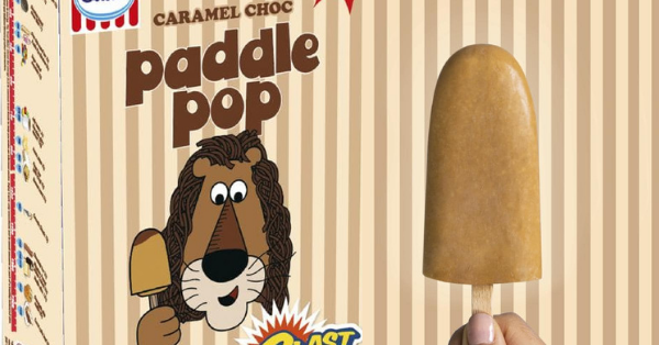 Iconic Caramel Choc Paddle Pop is back!