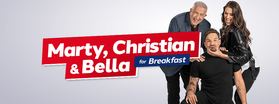 Marty, Christian and Bella For Breakfast